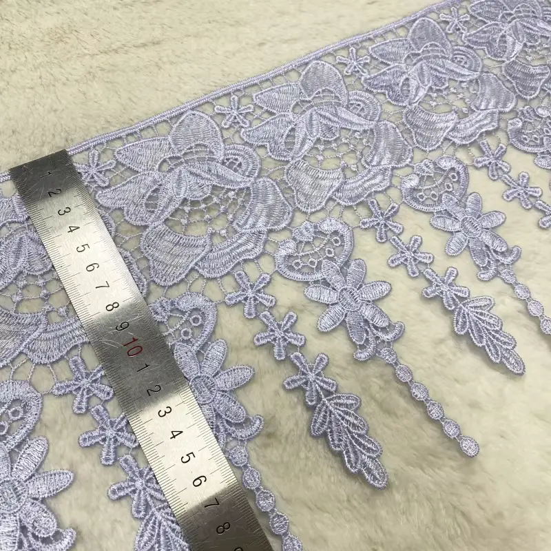 Customizable Fashionable And Exquisite Mesh Polyester Embroidered Lace For Women S Clothing