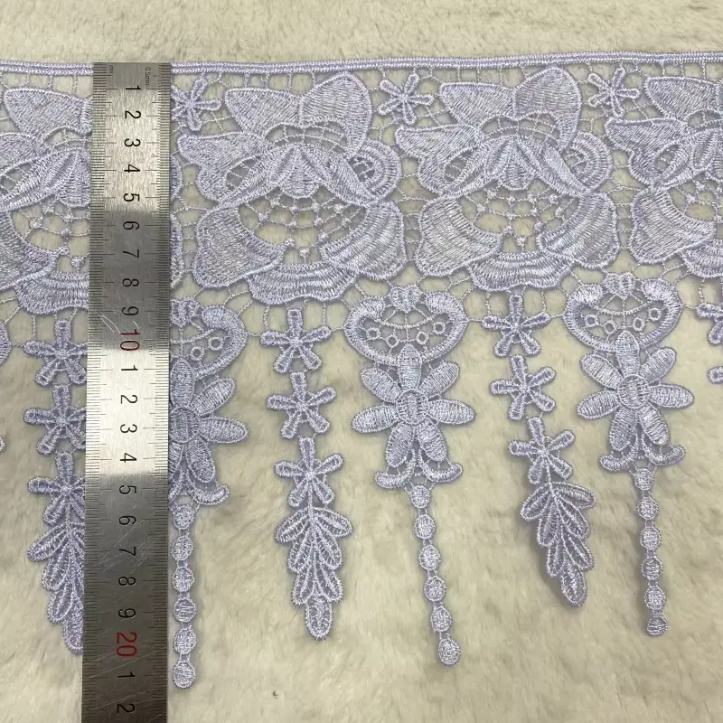 Customizable Fashionable And Exquisite Mesh Polyester Embroidered Lace For Women S Clothing