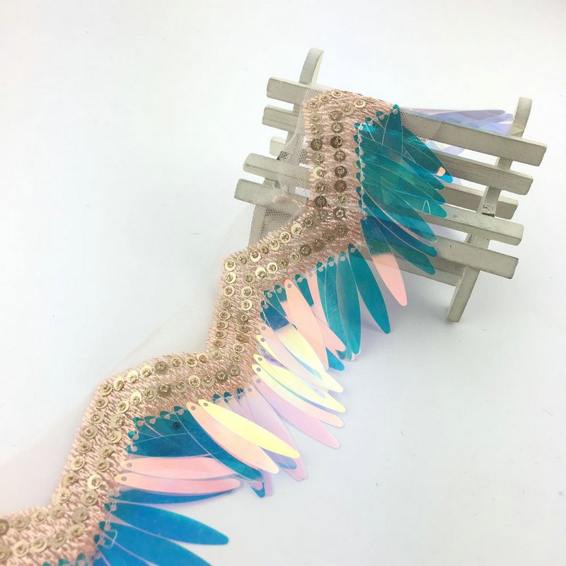 Classic Design Multi Colors Organza Lace Trim Embroidery Organza Lace Wholesale