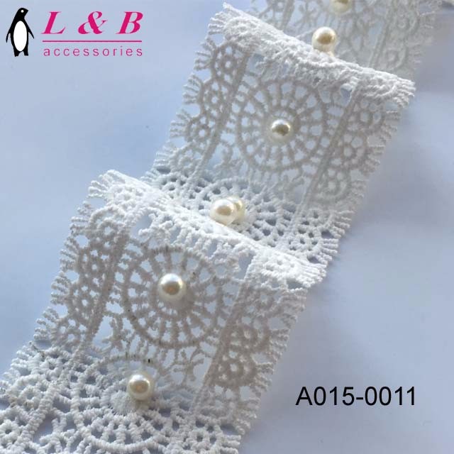 2018 Hot Sale Embroidery Trimming TC Lace for Woman Dress