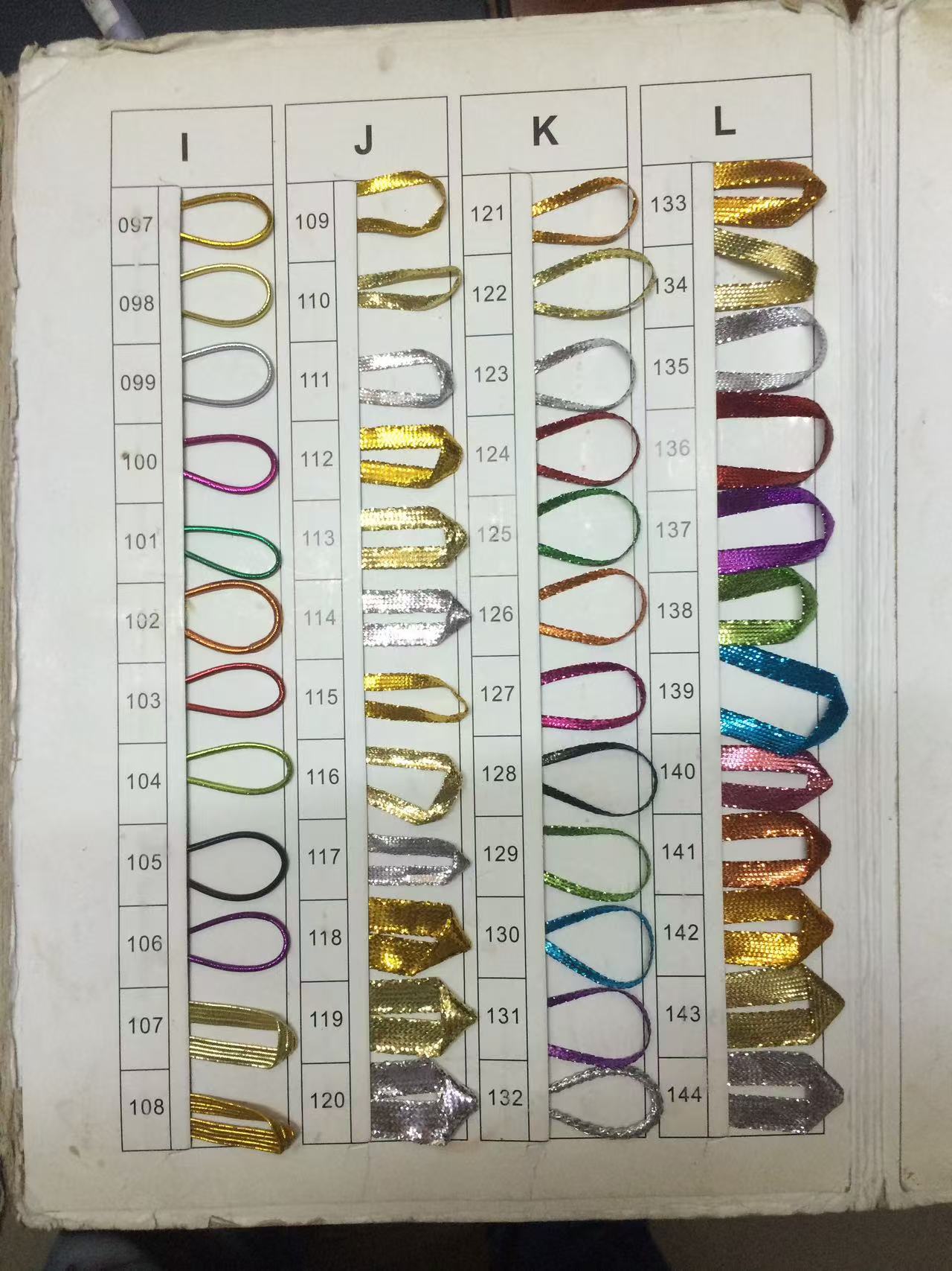 5mm Colorful Metallic Polyester Rope Jewelry Thread Metallic Cords Rope
